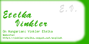 etelka vinkler business card